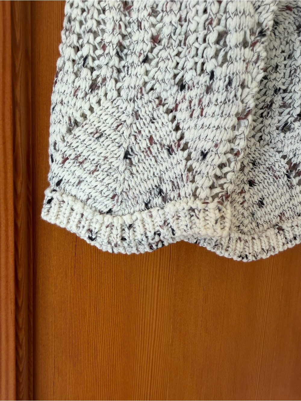 Nic+Zoe Ivory Marled Knit Sweater size Large - Picture 3 of 8
